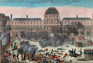 Attacco alle Tuileries da School French