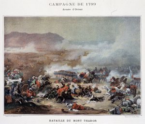 Combattimento del Monte Tabor - in "Vittorie e Conquiste degli Eserciti Francesi", Parigi, n.d. da School French