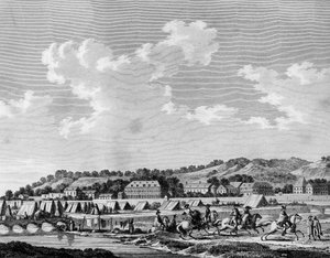 Rivoluzione francese e movimenti controrivoluzionari: Dichiarare traditore della nazione, Gilbert du Motier de La Fayette lasciò segretamente il campo prima di Sedan il 19 agosto 1792 con César de Latour Maubourg, Alexandre de Lameth e da School French