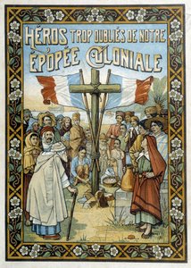 Eroi troppo dimenticati della nostra era coloniale: disegno allegorico della colonizzazione