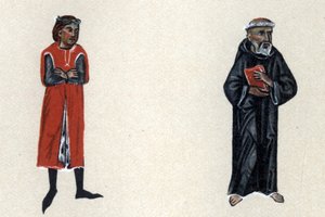 Marcabru, un trovatore del Medioevo, illustrazione da 