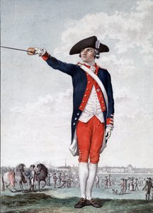 Picot de Peccaduc - Henry-Rene-Marie Picot de Peccaduc (Peccadeuc) 1770-1785 - sergente maggiore alla Scuola Militare Reale di Parigi incisione di Moreau da School French