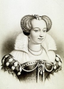 Ritratto di Margherita di Valois, conosciuta come Regina Margot (1553-1615), Regina di Navarra, prima moglie di Enrico IV da School French