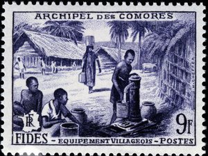 Francobollo delle Comore da School French