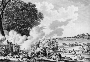 Guerra della Rivoluzione Francese: Morte del generale francese Barthelemy Catherine Joubert (1769-1799), ucciso nella battaglia di Novi il 28 Termidoro An VII (15 agosto) da School French