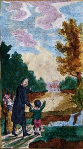 Bambini con il loro insegnante, da 