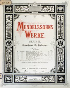 Copertina della partitura 