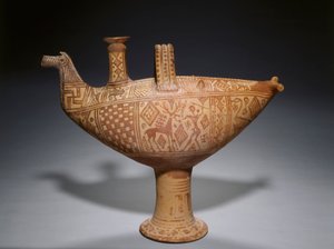 Askos a Forma di Uccello Geometrico, c.700 a.C. da School Greek