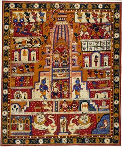 Diagramma del Tempio di Jagannath, c.1930 da School Indian