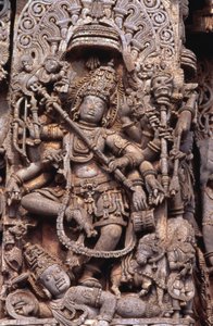 Scultura del Dio Shiva che Uccide Andhakasura