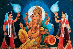 Rappresentazione di Ganesh, Benares, India da School Indian