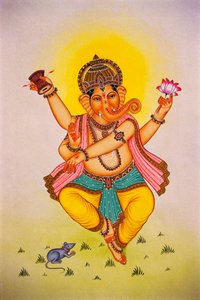 Signore Ganesha Ganpati in umore danzante da School Indian