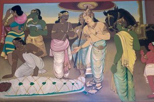 Mahanirvana di Buddha da School Indian
