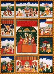 Miniatura di Dus Avtar da School Indian