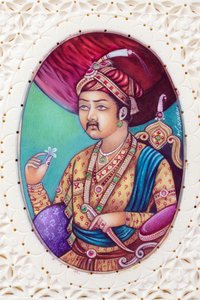 Miniatura del Mughal Imperatore Akbar