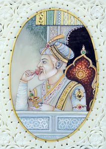 Miniatura del Mughal Imperatore Aurangzeb