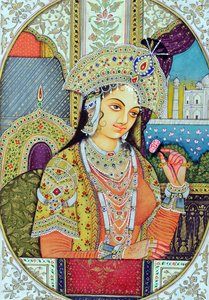Miniatura della Regina Mumtaj da School Indian