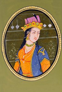 Miniatura della regina Noorjahan, India da School Indian