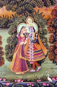 Miniatura di Radha Krishna, India