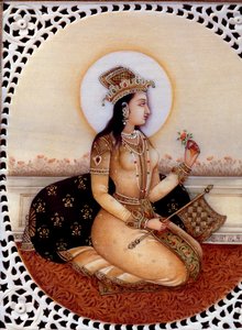 Miniatura su avorio della principessa Mumtaz Mahal, moglie dell