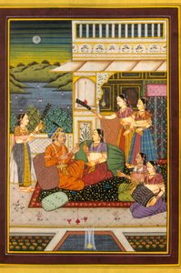 Miniatura Mughal, scene d
