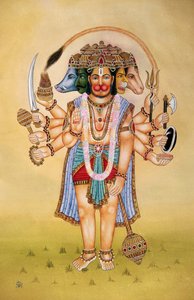 Panchmukhi Signore Hanuman da School Indian