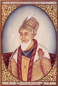 Ritratto di Bahadur Shah II (1775-1862) da School Indian