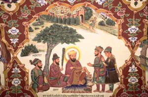 Dipinto religioso al Gurudwara Baba Atalti
