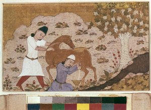 Mungitura di onagro, fine XV secolo