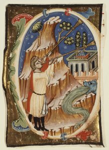 Scena apocalittica, fine XIII-inizio XIV secolo (tempera e foglia d