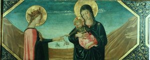Il matrimonio mistico di Santa Caterina, scuola fiorentina