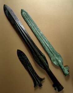 Punte di lancia in bronzo, periodo Yayoi (300 a.C.)
