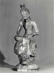 Bodhisattva seduto in posa meditativa, c.645-794 da Japanese School