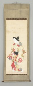 Figura femminile in abito floreale da Japanese School