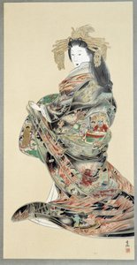 Jigoku Reigan o ritratto di una bella donna da Japanese School