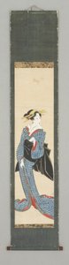 Figura in piedi in kimono da Japanese School