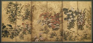 Fiori estivi e autunnali, Periodo Edo da Japanese School