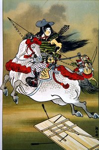 Tomoe, una coraggiosa guerriera giapponese durante i periodi Genji e Heishi
