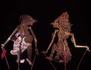 Wayang Kulit. Burattini di Giava. Collezione Jean François Hubert. Parigi