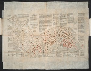 Haejwa chondo - una mappa della penisola coreana originariamente creata c.1820