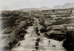 Veduta di Chongro Avenue a Seoul, capitale della Corea da School Korean