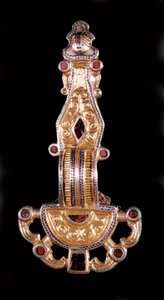 Fibula merovingia. Museo di Saint-Germain en Laye da School Merovingian
