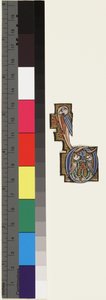 Iniziale D, da un salterio-ore, c.1270