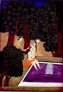 Una signora presso una piscina, Johnson Album IX, n.16, c.1780