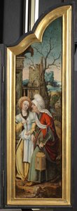 Adorazione dei pastori (pannello sinistro di un trittico) da School Netherlandish