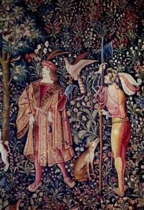 Partenza per la caccia (dettaglio) da School Netherlandish
