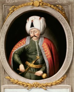 Ritratto del nono Sultano Ottomano Selim I detto il Terribile (1470-1520). Miniatura. Topkapi Sarayi, Istanbul da School Ottoman