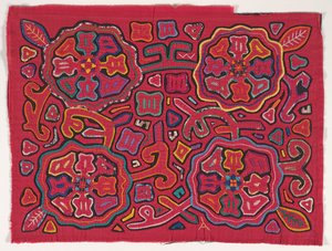 Pannello di camicia (mola), Popolo Kuna, Isole San Blas, c.1950