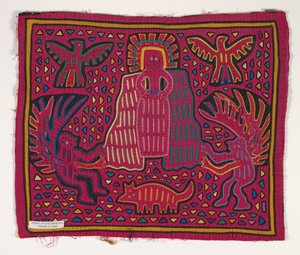 Pannello di camicia (mola), Popolo Kuna, Isole San Blas, c.1950