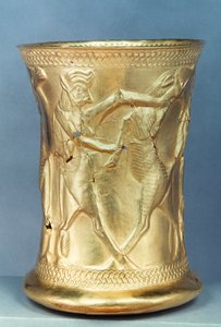 Vaso decorato con creature mitologiche, persiano da School Persian
